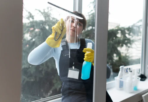 Nettoyage de vitres intérieures et extérieures à Chavigny-Bailleul